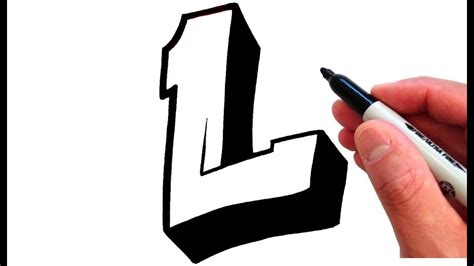How to Draw the Letter L in Graffiti Style .
